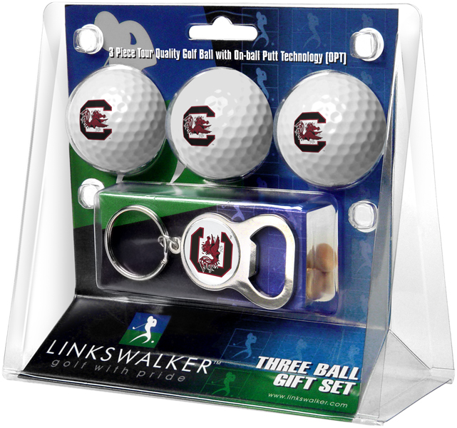 3 ProVictory Golf Balls w/<br>Key Chain Bottle Opener