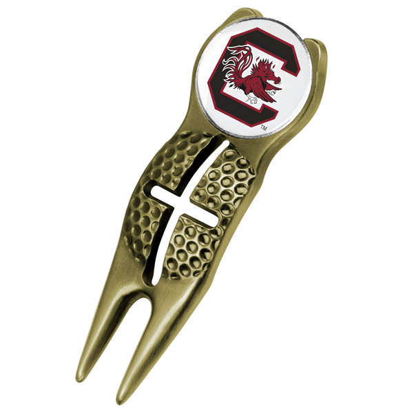 Crosshairs Divot Tool<br> w/ Logo'd Marker  - Gold