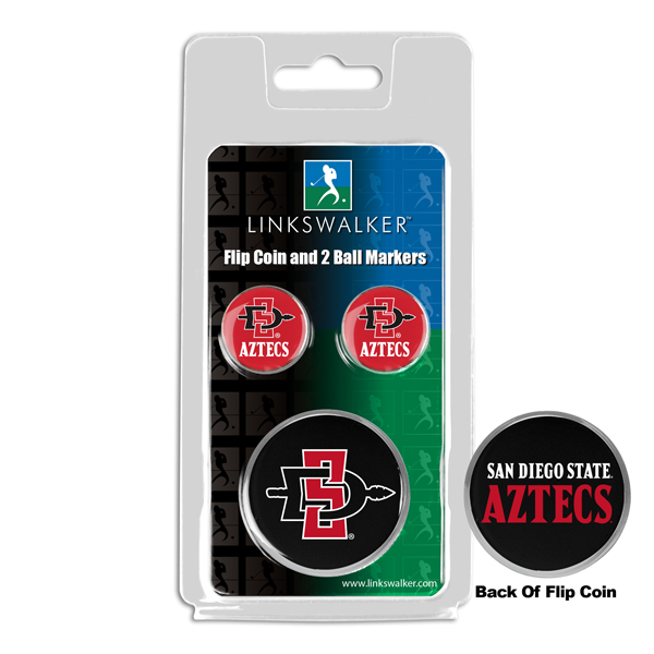Team Flip Coin w/ <br> 2 Logo'd Ball Markers