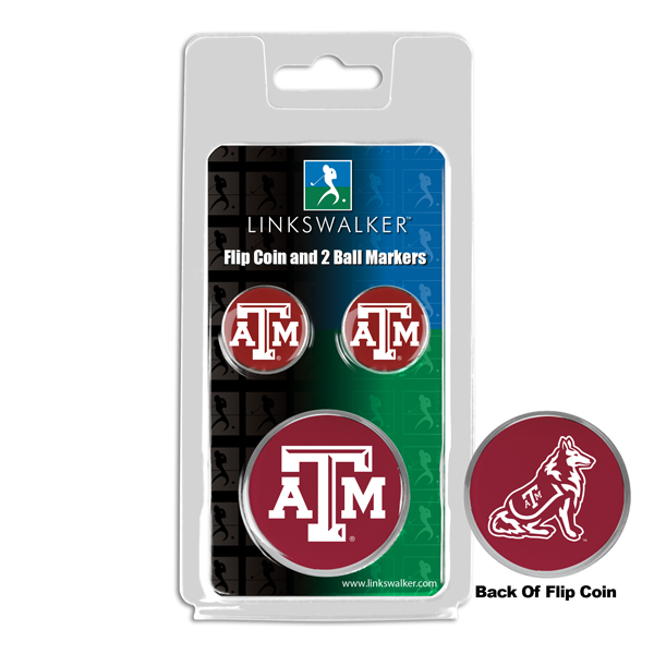 Team Flip Coin w/ <br> 2 Logo'd Ball Markers