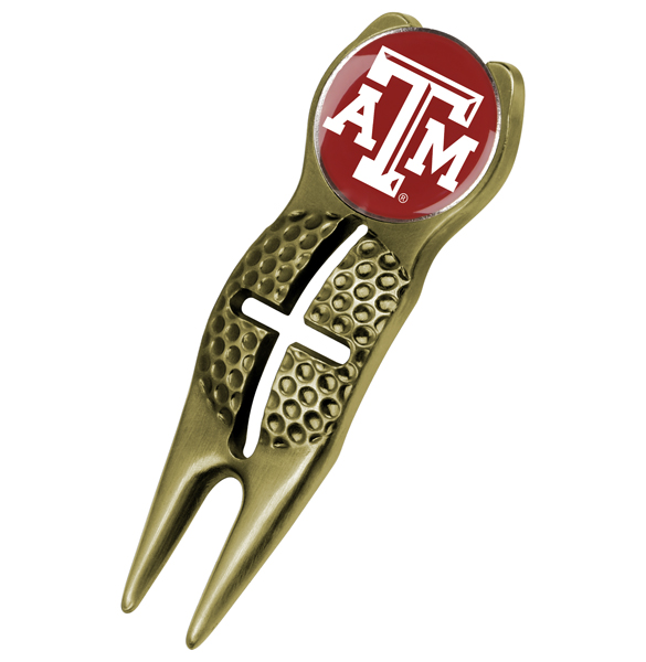 Crosshairs Divot Tool<br> w/ Logo'd Marker  - Gold