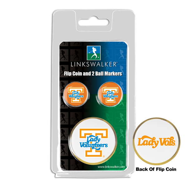 Team Flip Coin w/ <br> 2 Logo'd Ball Markers