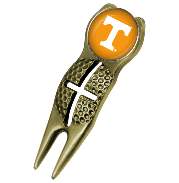 Crosshairs Divot Tool<br> w/ Logo'd Marker  - Gold