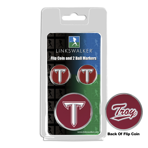 Team Flip Coin w/ <br> 2 Logo'd Ball Markers