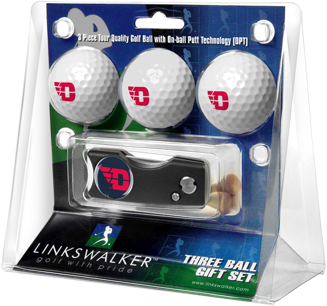 3 ProVictory Golf Balls w/<br>Spring Action Divot Tool