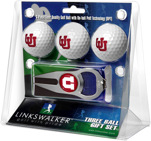 3 ProVictory Golf Balls w/<br>Hat Trick Divot Tool