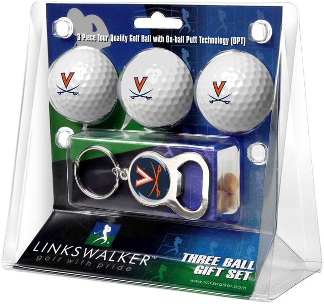 3 ProVictory Golf Balls w/<br>Key Chain Bottle Opener
