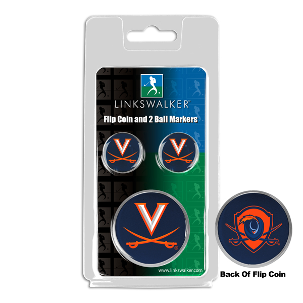 Team Flip Coin w/ <br> 2 Logo'd Ball Markers