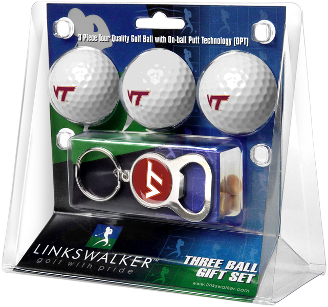 3 ProVictory Golf Balls w/<br>Key Chain Bottle Opener