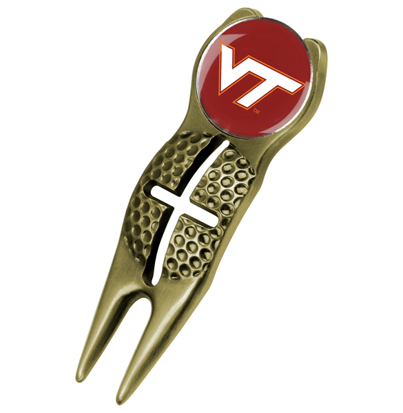 Crosshairs Divot Tool<br> w/ Logo'd Marker  - Gold