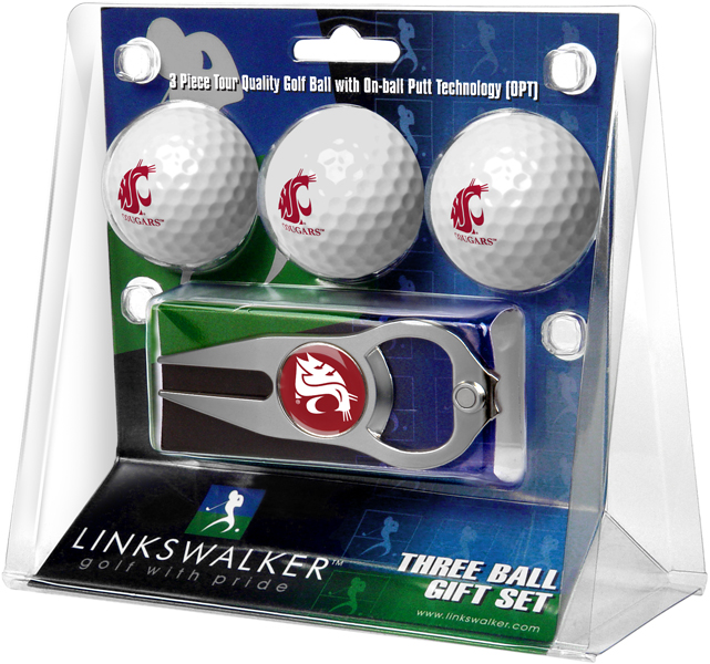 3 ProVictory Golf Balls w/<br>Hat Trick Divot Tool