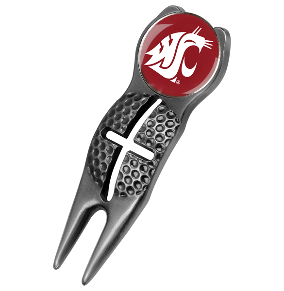 Crosshairs Divot Tool<br> w/ Logo'd Marker  - Black