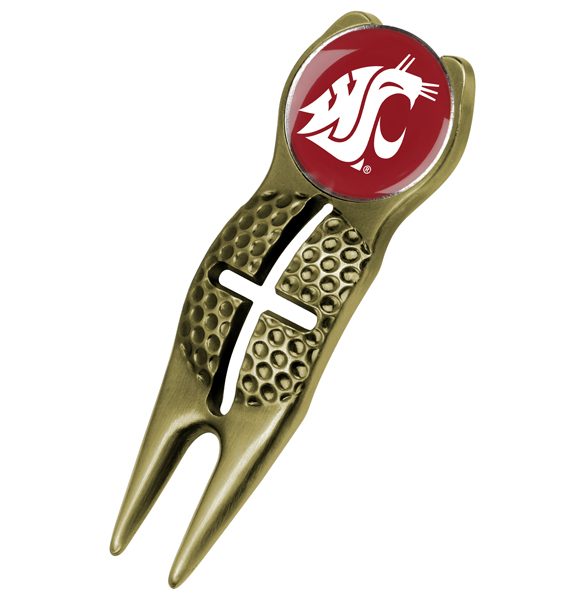 Crosshairs Divot Tool<br> w/ Logo'd Marker  - Gold