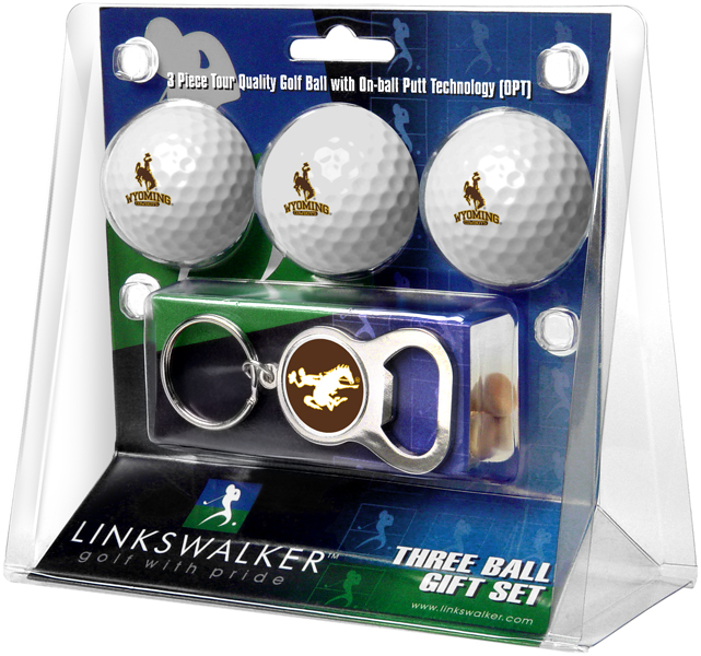 3 ProVictory Golf Balls w/<br>Key Chain Bottle Opener