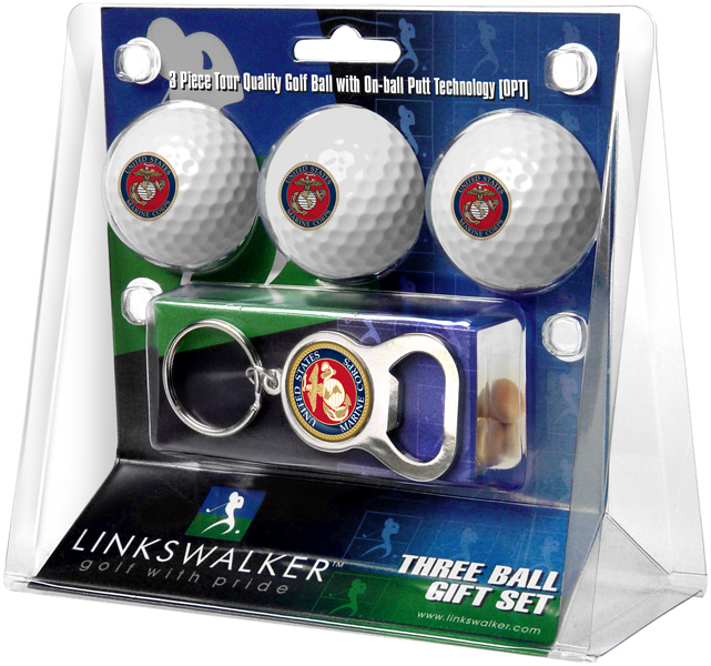3 ProVictory Golf Balls w/<br>Key Chain Bottle Opener