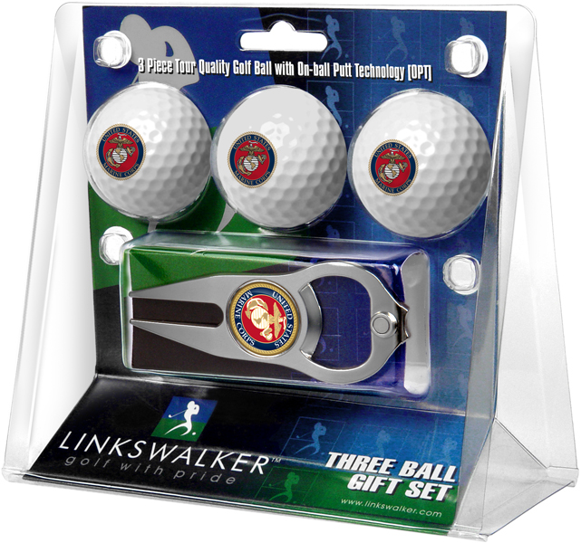 3 ProVictory Golf Balls w/<br>Hat Trick Divot Tool