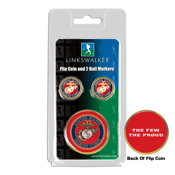 Team Flip Coin w/ <br> 2 Logo'd Ball Markers