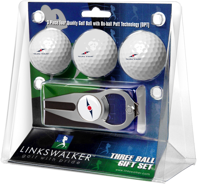 3 ProVictory Golf Balls w/<br>Hat Trick Divot Tool