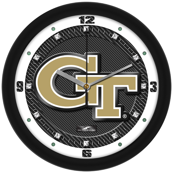 Carbon Fiber Textured Wall Clock