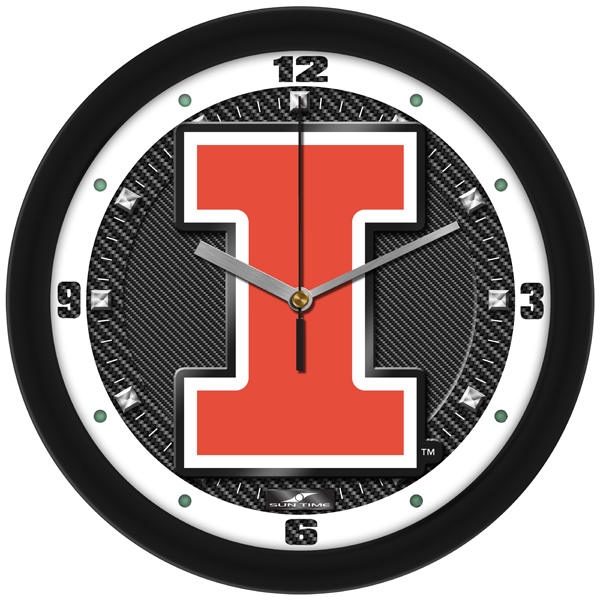 Carbon Fiber Textured Wall Clock