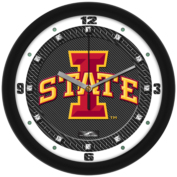 Carbon Fiber Textured Wall Clock
