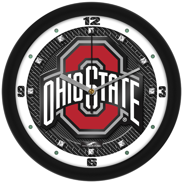 Carbon Fiber Textured Wall Clock