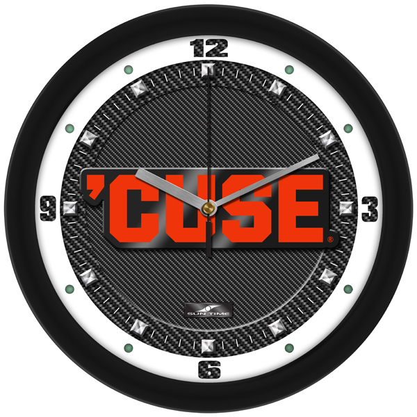 Carbon Fiber Textured Wall Clock
