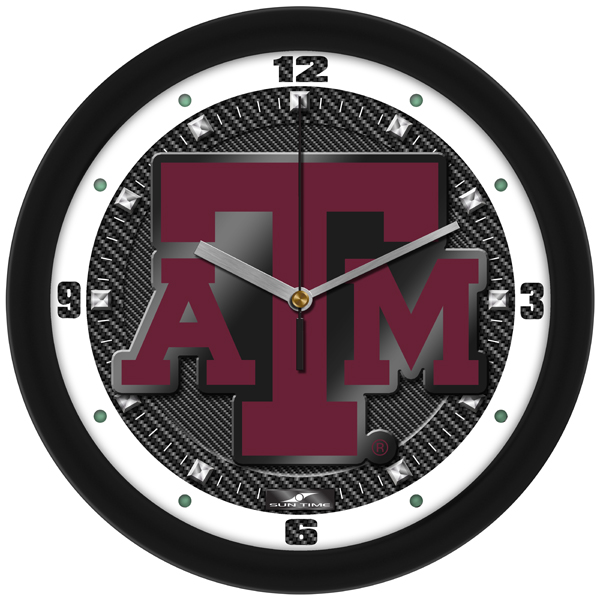 Carbon Fiber Textured Wall Clock