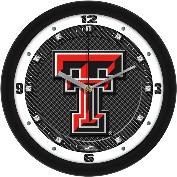 Carbon Fiber Textured Wall Clock