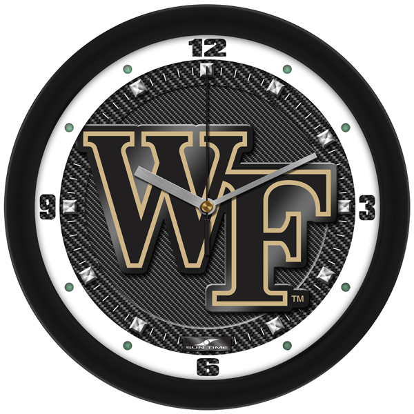 Carbon Fiber Textured Wall Clock