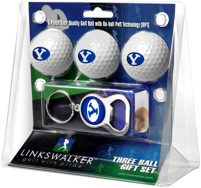 3 ProVictory Golf Balls w/<br>Key Chain Bottle Opener