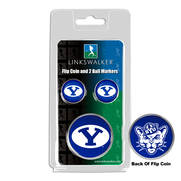 Team Flip Coin w/ <br> 2 Logo'd Ball Markers