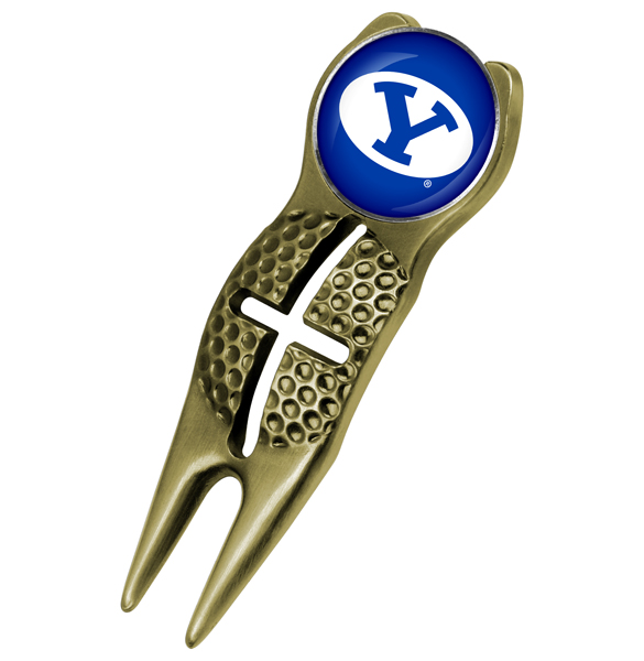 Crosshairs Divot Tool<br> w/ Logo'd Marker  - Gold