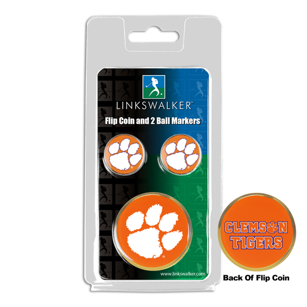 Team Flip Coin w/ <br> 2 Logo'd Ball Markers