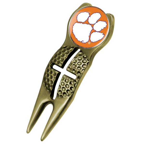 Crosshairs Divot Tool<br> w/ Logo'd Marker  - Gold