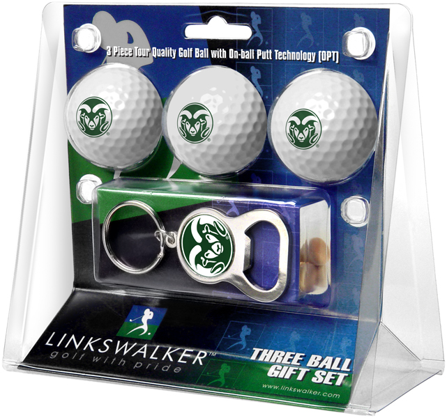 3 ProVictory Golf Balls w/<br>Key Chain Bottle Opener