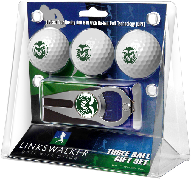 3 ProVictory Golf Balls w/<br>Hat Trick Divot Tool