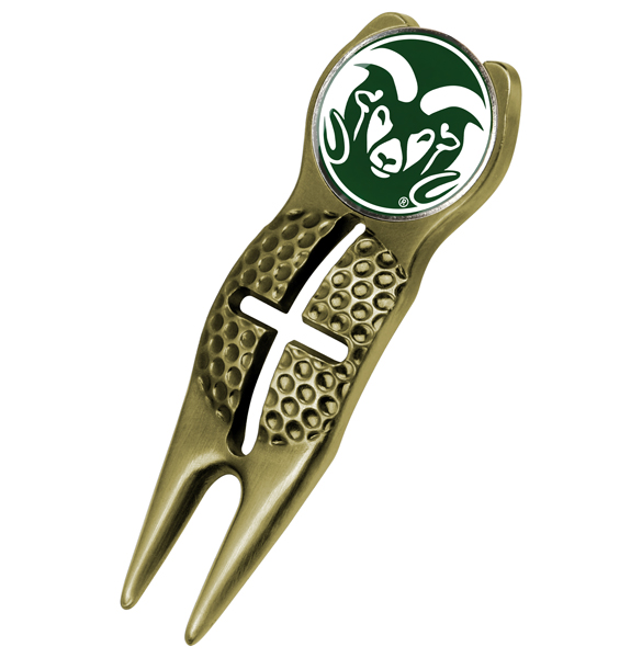 Crosshairs Divot Tool<br> w/ Logo'd Marker  - Gold
