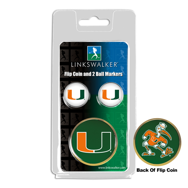 Team Flip Coin w/ <br> 2 Logo'd Ball Markers