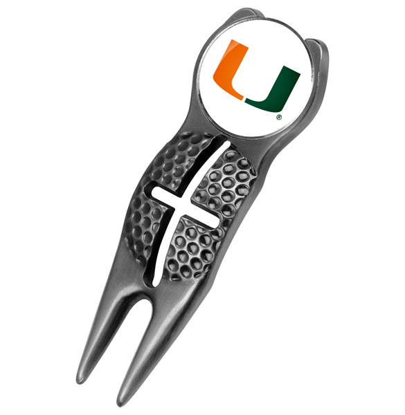 Crosshairs Divot Tool<br> w/ Logo'd Marker  - Black