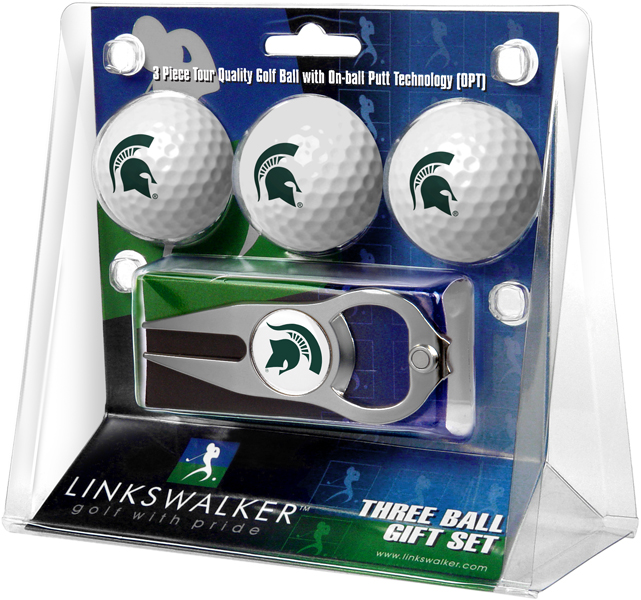 3 ProVictory Golf Balls w/<br>Hat Trick Divot Tool