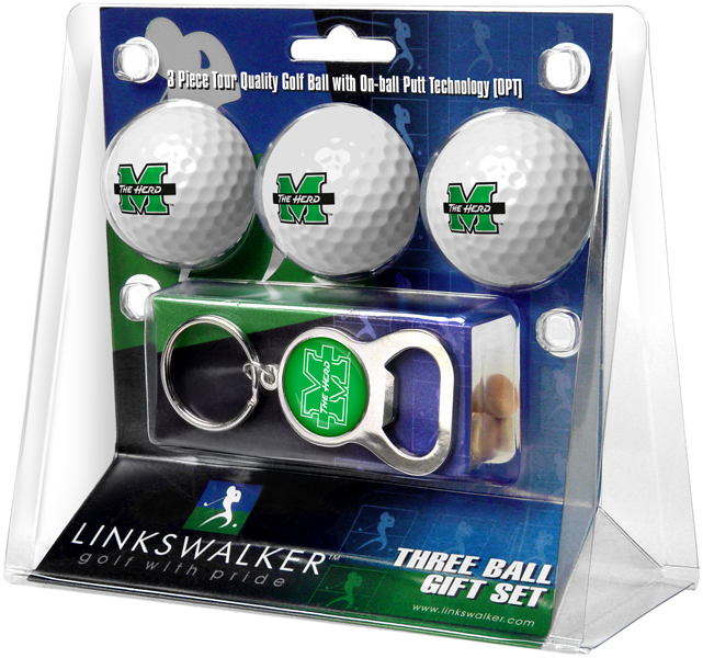3 ProVictory Golf Balls w/<br>Key Chain Bottle Opener