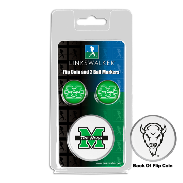Team Flip Coin w/ <br> 2 Logo'd Ball Markers