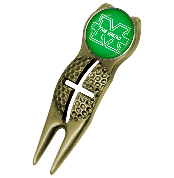 Crosshairs Divot Tool<br> w/ Logo'd Marker  - Gold