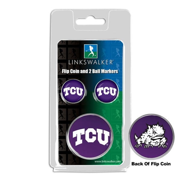Team Flip Coin w/ <br> 2 Logo'd Ball Markers