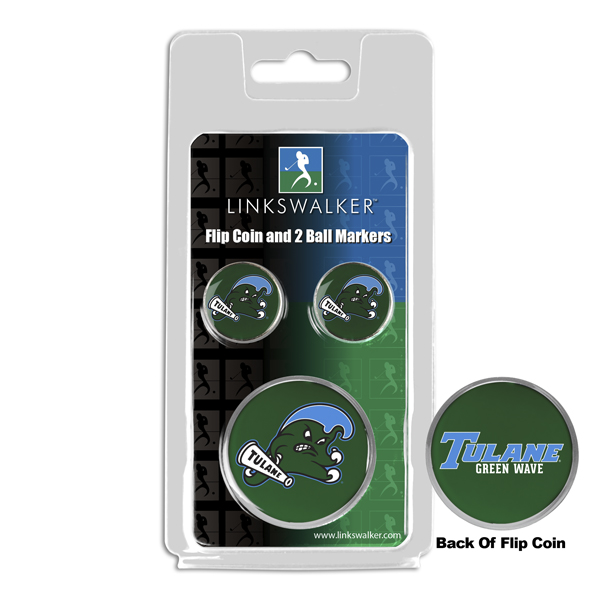 Team Flip Coin w/ <br> 2 Logo'd Ball Markers