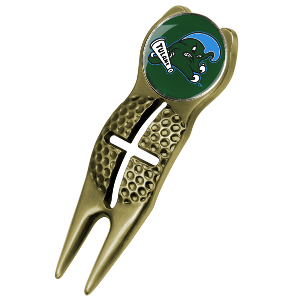 Crosshairs Divot Tool<br> w/ Logo'd Marker  - Gold