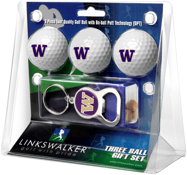 3 ProVictory Golf Balls w/<br>Key Chain Bottle Opener