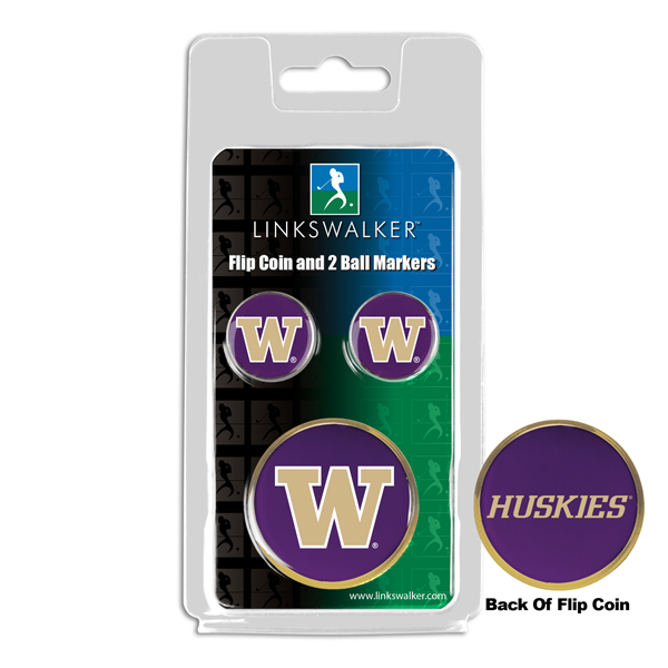 Team Flip Coin w/ <br> 2 Logo'd Ball Markers