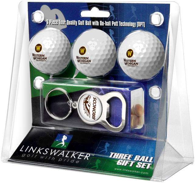 3 ProVictory Golf Balls w/<br>Key Chain Bottle Opener
